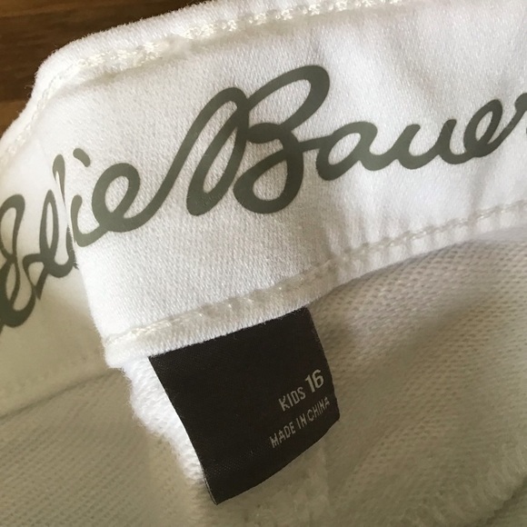 Eddie Bauer NWT girls size 16 flex knit white jeans. Skinny fit. - Picture 5 of 7